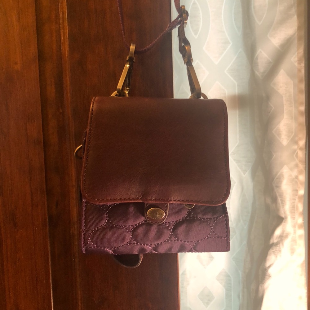 Wristlet card holder purple Mosey